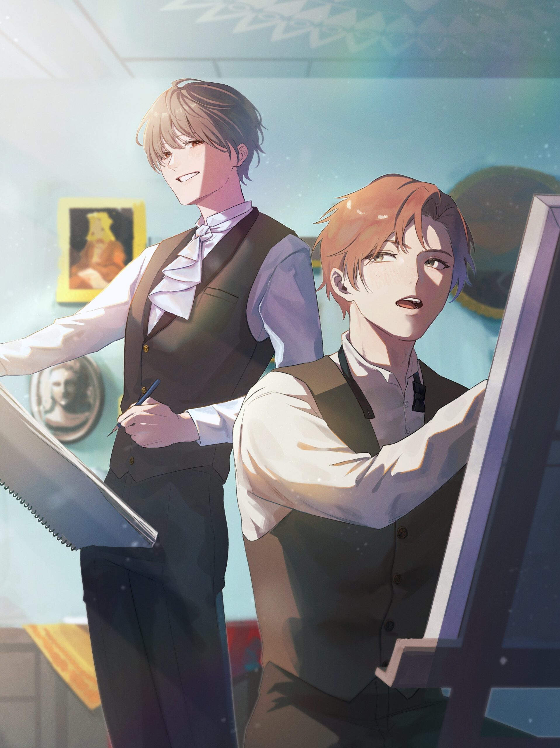 【全年齢向け】孔雀と泥ひばり-ロールシャッハテストB|d_319522