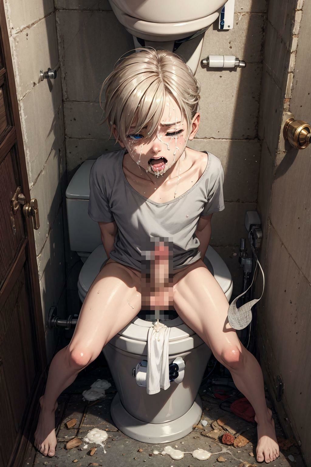 【イラスト・CG集】精子トイレ-くりの森|d_328307