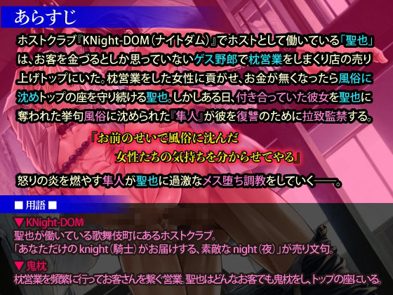【BL（ボーイズラブ）】枕営業で女を風俗に沈めているヤリチンホストのゲス野郎をさらってケツマン奴●になるまでメス堕ち調教-KZentertainment|d_379364