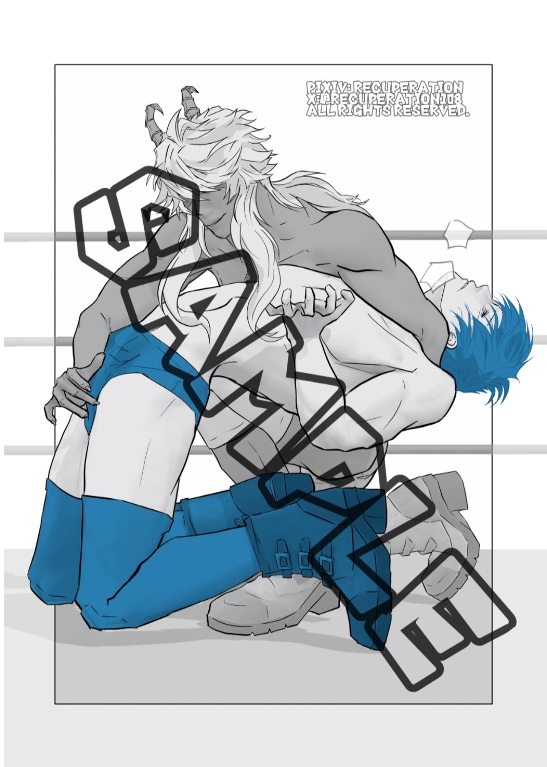 【アクション・格闘】【ゲイ向け】魔王様×元勇者×魔王様 いちゃラブ新婚ふぁいと（1）-marshmallow_strawberry|d_391812