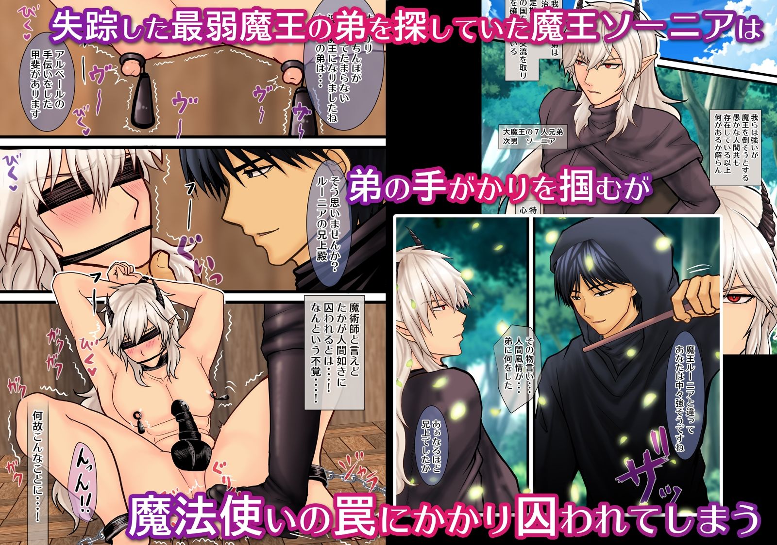 【ファンタジー】勇者に敗北した弟を助けに来た魔王は鬼畜魔法使いにハメられる〜魔王雌妻調教子作り性活〜-エルドラド工房|d_399579