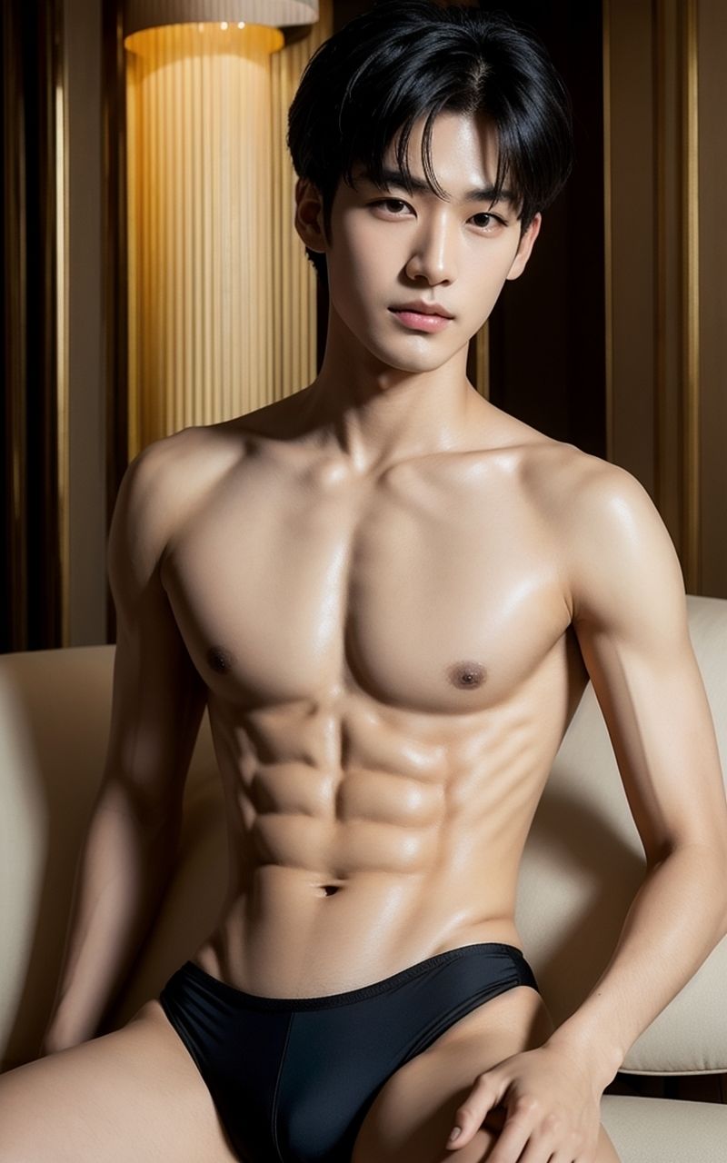 【イラスト・CG集】イケメンモデル 過激な下着姿-Blue Spruce|d_432235