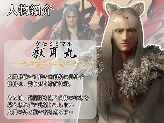 【3DCG】【獣耳】ケモミミのケモミミ丸爆誕！白髪ロンゲケモ耳とわかりやすい属性紹介パック-パラレル|d_510462