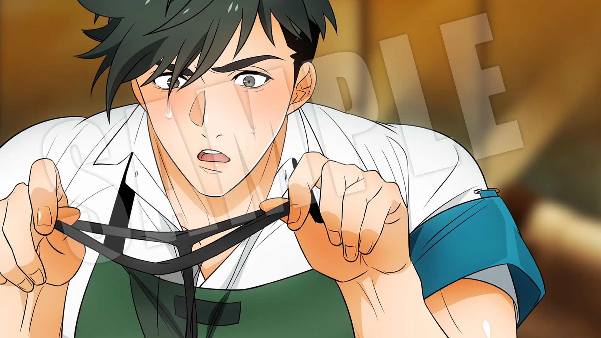 【裸エプロン】【アニメ】ハッテン場イト 家事代行の吉田くん 前編-舎生取義|d_652934